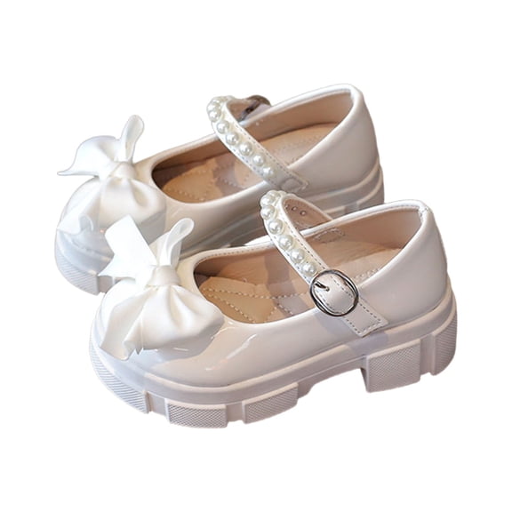 Dpytoraw Fashion Girls Sandals With Bow And Pearl Cute Shoes For Toddler Kids Soft Sole Casual Footwear Girls Sandals For Wedding Size 10
