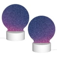 thumbnail image 2 of Daiia Violet Glitter Pattern Acrylic Night Light, LED Touch Light, Bedroom Night Light, Soft Glowing Lamp Perfect Gift for Mother's Day, Birthday, or Christmas, 2 of 9
