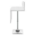 thumbnail image 6 of Alameda Adjustable Bar Stool Chrome and White, 6 of 10