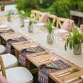 thumbnail image 5 of Cloth Napkins Set of 8 - 20x20 Inches, American Eagle Washable Reusable Table Napkins, 250 4th of July Patriotic Striped Wooden Soft & Absortbent Dining Napkin for Party Wedding Hotel Restaurant, 5 of 9