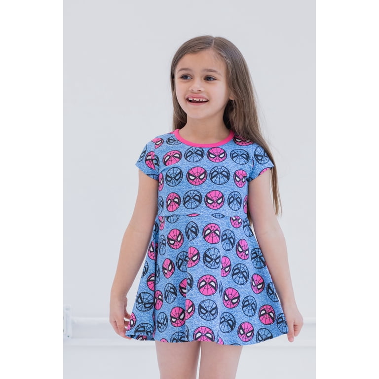 spider gwen skater dress Spider-Man Girls Spider-Gwen 2 Pack Skater Dresses