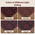thumbnail image 7 of Design&I 8'x10' Washable Area Rug Mirrored Scroll Baroque Bathroom Frame Ornate Gothic Damask Insect Playful for King Size Bedroom, Under Bed, Sleek Flatweave Pet Friendly, 7 of 7