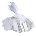 thumbnail image 1 of MasteelfCA 1000pcs White Marking Tags Price Tags Price Labels Display Tags with Hanging String for Product Jewelry Clothing, 1 of 7