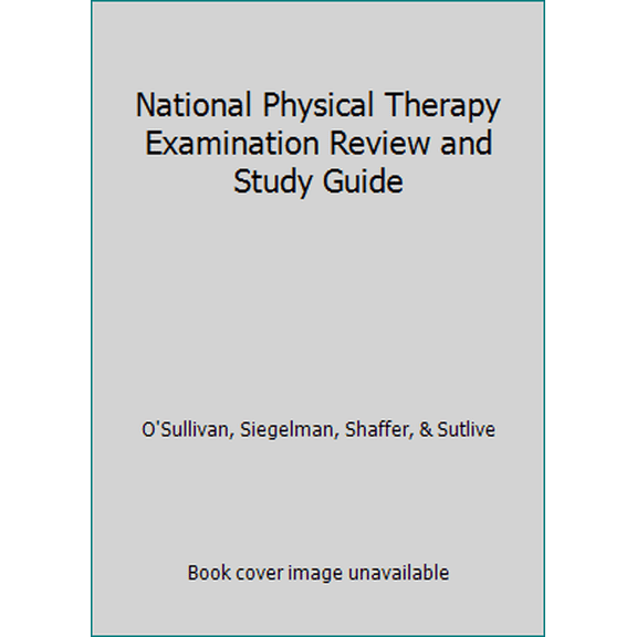 Pre-Owned National Physical Therapy Examination Review and Study Guide (Paperback) 0990416283 9780990416289