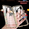 thumbnail image 2 of Funda de adsorción magnética de Metal de doble cara para iPhone 14, 12, 11, 13 Pro, XS, Max, XR, 7, 8 Plus, SE Fivean unisex, 2 of 2