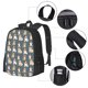 thumbnail image 2 of Disketp Cartoon Bulldog 1 Mochila Minimalista de Gran Capacidad, Mochila de Viaje para Escuela, Trabajo o Uso Diario, 2 of 6