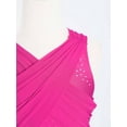 thumbnail image 5 of Yeahdor Kids Girls Sleeveless Rhinestones Ballet Leotard Contemporary Modern Lyrical Dance Dress Hot Pink 14, 5 of 7
