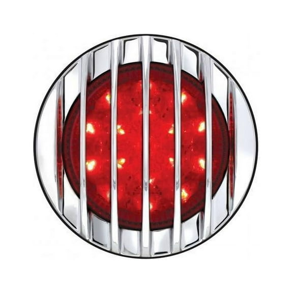 United Pacific LED Tail Light Assembly with Chrome Grill Tail Light 110407