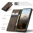 thumbnail image 4 of CaseMe Leather for Samsung Galaxy S25 5G Case, Flip Wallet Leather Case with Card Holder Magnetic Closure Shockproof Kickstand Protective Phone Cases Cover for Samsung Galaxy S25 5G 6.2-inch,Coffee, 4 of 12