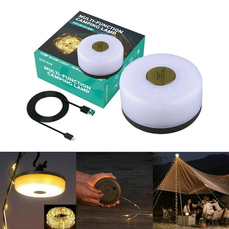 

cordless night light Battery powered kitchen Multifunctional Outdoor Tent Lights Storage Camping Festival Canopy Decoration Colorful LED String