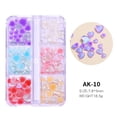 thumbnail image 2 of DUOYOU Flower Charms for Nails Nail Gems and Rhinestones Pearls Caviar Beads Kit with Transparent Box for Nail Art Beauty Halloween Christmas Gifts, 2 of 10