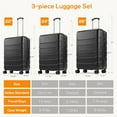 thumbnail image 6 of Aidoly 28 inch Luggage with TSA Lock, Hard Shell Suitcase, Expandable, For Aldut Black, 6 of 9