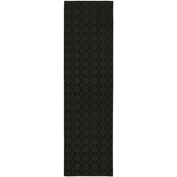 Garland Rug Sparta Black Indoor Runner Rug, 2' x 12'