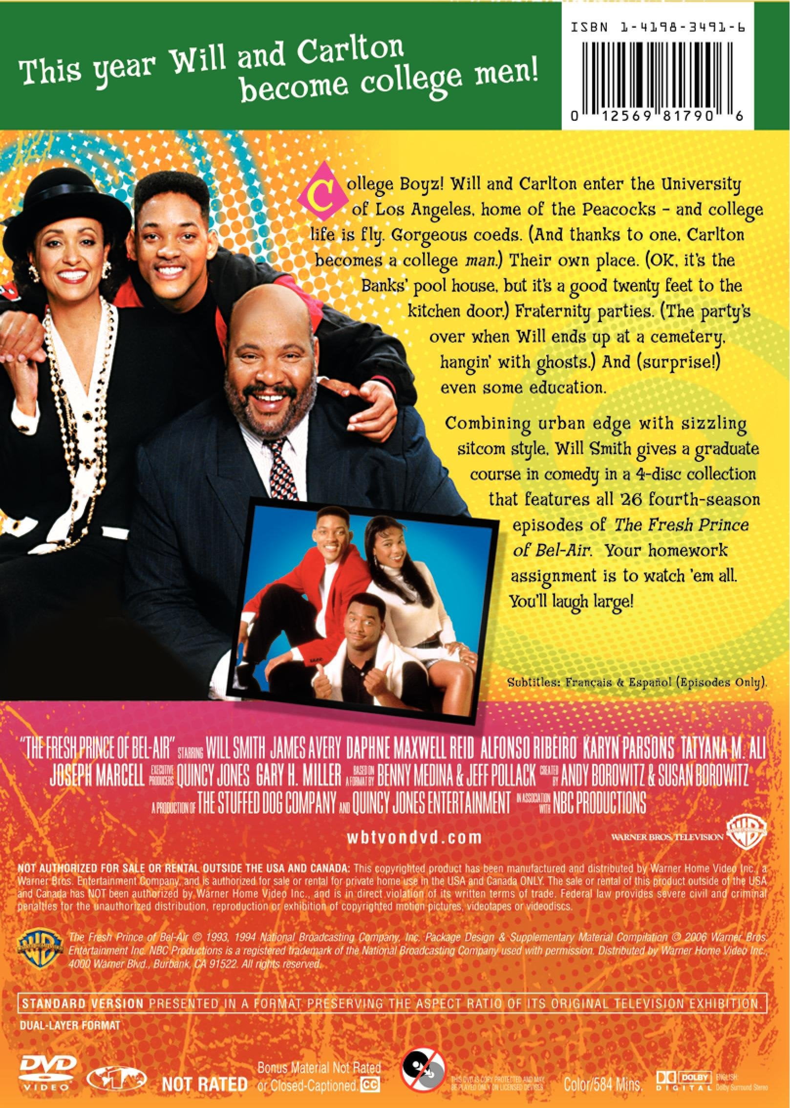 The Fresh Prince Of Bel-Air: The Complete Fourth Season (DVD