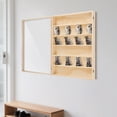 thumbnail image 4 of Wall-mountable Wooden Display Cabinet, Model Cars Display Case, Display Case for Minifigures Action Figures 67.4*50*9cm, 4 of 11