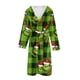 thumbnail image 2 of Pijama familiar de Navidad Grinc-h - Pijama a juego. Albornoz de franela estampada, absorbente y de secado rápido, de algodón. Pijama familiar a juego. Verde oscuro. Talla S., 2 of 5