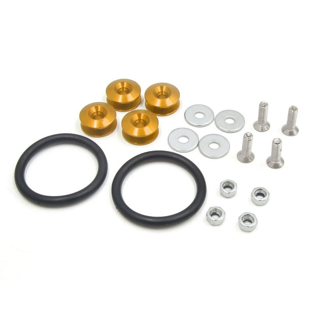 Universal Gold Tone Quick Release Car Bumper Trunk Fender Hatch Lid