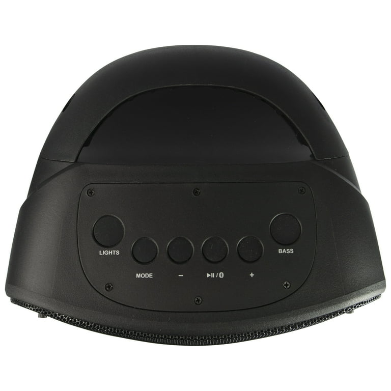 iLive Wave LED Lighting Bluetooth Portable Speaker, Black