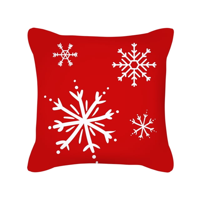 Funda de almohada navideña de dibujos animados, regalo de vacaciones de Papá Noel, funda de cojín cuadrada