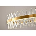 thumbnail image 3 of Bethel International LED Chandelier Gold Metal & Crystal, 3 of 5
