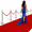Red-4' x 10' (Rectangular), variant on Extra Thick Red Carpet Runner For Party Felt Non-slip Rubbered Aisle Runway Rug Step Proposal & Wedding Decorations Hollywood Orunway Reusable (red 4 X 20 Ft)