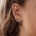 thumbnail image 7 of DESIGNICE 15 Pairs Flatback Stud Earrings for Women,Surgical Steel Material Cartilage Earrings for Women,Nickel Lead Free Hypoallergenic Earrings for Sensitive Ears Women,Silver, 7 of 7