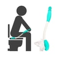 thumbnail image 5 of Ayuda para inodoro - Ayuda de limpieza personal de largo alcance de 18 "con cubierta higiénica - Limpiaparabrisas automático cómodo y fácil de usar para ir al baño Shuxiu Wang 8390615150958, 5 of 5