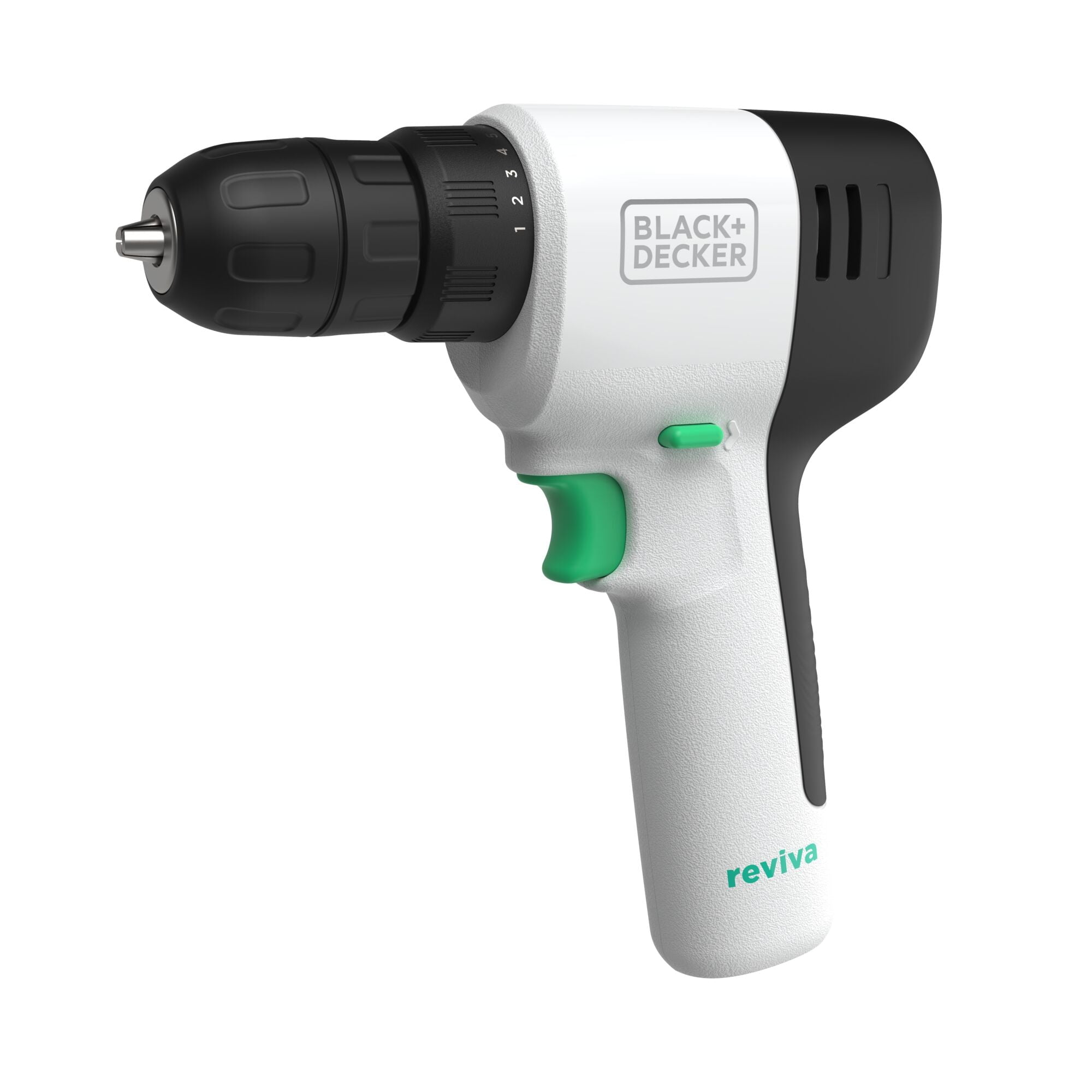 BLACK+DECKER Reviva 12V MAX* Cordless Drill with Charger and Double-Ended Screwdriver Bit (REVCDD12C)
