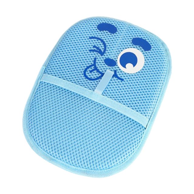 Guante para quitar el pelo de mascotas, práctico guante para quitar el pelo de mascotas, herramienta para limpiar muebles, para cama, cortina y sofá. azul