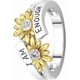 thumbnail image 1 of Sunflower Rings for Women - I Am Enough Letters Carving Flower Promise Rings Jewelry Accessory Gifts Size 5-11 (Yellow, 6), 1 of 2