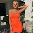 thumbnail image 6 of YCNYCHCHY 2023 XS-5XL Summer New Pure Color Sundress Plus Sexy Spaghetti Strap Camisole Mini Dress Women Club Party Dresses, 6 of 6
