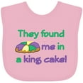 thumbnail image 3 of Inktastic They Found Me in a King Cake Boys or Girls Baby Bib, 3 of 4