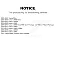 thumbnail image 2 of SIM Front Rear Semi-Metallic Brake Pads Kit for Car Lexus LS460 LS500 LS600h Toyota Mirai LS500h KSM-100579, 2 of 8