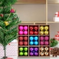 thumbnail image 5 of Fiudx Juego de Colgantes para Árbol de Navidad, Diseño Galvanizado, Colección de 72 Adornos, Plástico Duradero, Ideal para Hoteles, Fiestas, Bodas y Festividades, Tamaño de 3 Cm, Caja de Papel Kraft., 5 of 5