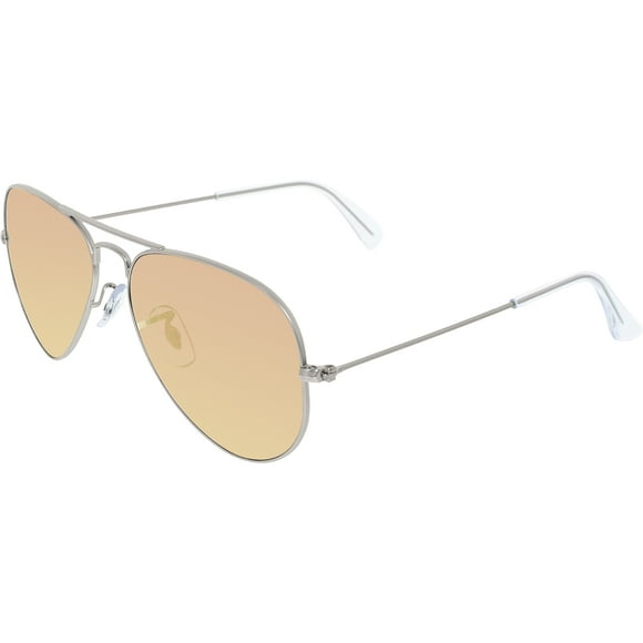 Ray-Ban Men's Mirrored Aviator RB3025-019/Z2-55 Silver Aviator Sunglasses