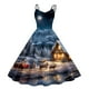 thumbnail image 4 of Vestidos de Verano 2025 Para Mujer, Vestido de Fiesta Formal de Graduación Sin Mangas Hasta La Rodilla Estilo Retro Con Vuelo y Corte En A, 4 of 4