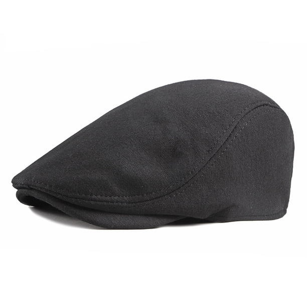 Sombreros para hombre, gorra ligera, de punto liso, con parte delantera plana y estilo británico antiguo, boina de algodón para hombre.