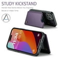 thumbnail image 4 of Dteck for iPhone 14 Pro Case with Card Holder, Magnetic Durable Leather Wallet Case for Women Men with RFID Blocking Kickstand Shockproof Cover for iPhone 14 Pro,Purple, 4 of 10