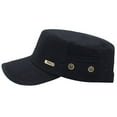 thumbnail image 2 of Cap Cadet Hat Military Baseball Cap Adjustable Flat Top Cotton Army, 2 of 15