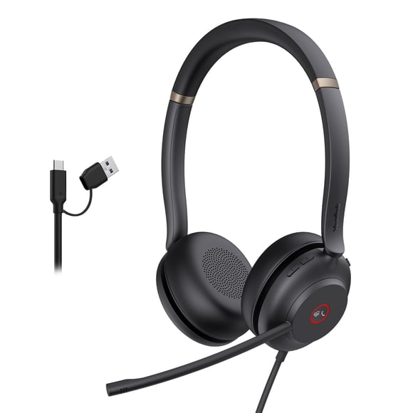 Auriculares USB Yealink UH37 con micrófono con cancelación de ruido