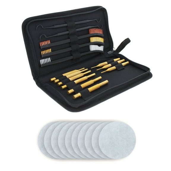 24 Piece ASR Outdoor Deluxe Gun Cleaning Kit Set Canvas Pouch