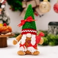 thumbnail image 5 of Milue Christmas Gingerbreads Man Gnomes Plush Collection Holiday Ornament Decors, 5 of 18