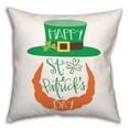 thumbnail image 2 of Creative Products Happy St. Patrick's Day Leprechaun 18 x 18 Spun Poly Pillow, 2 of 3