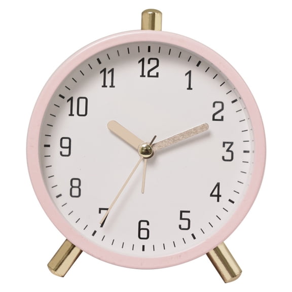 SIEYIO No Ticking Alarm Clock with Easy to Read Face and Night Light for Elderly Kids