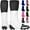 WHITE, variant on Exxact Sports Football Spats Cleat Covers - Football Spats for Cleats, Spats Football Cleat Covers, Cleat Lace Covers, Spats for Men & Boys, Cleat Covers Football - WHITE Large