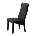 thumbnail image 2 of Pilaster Designs Eugene 18" Faux Leather Dining Chairs in Black (Set of 2), 2 of 5
