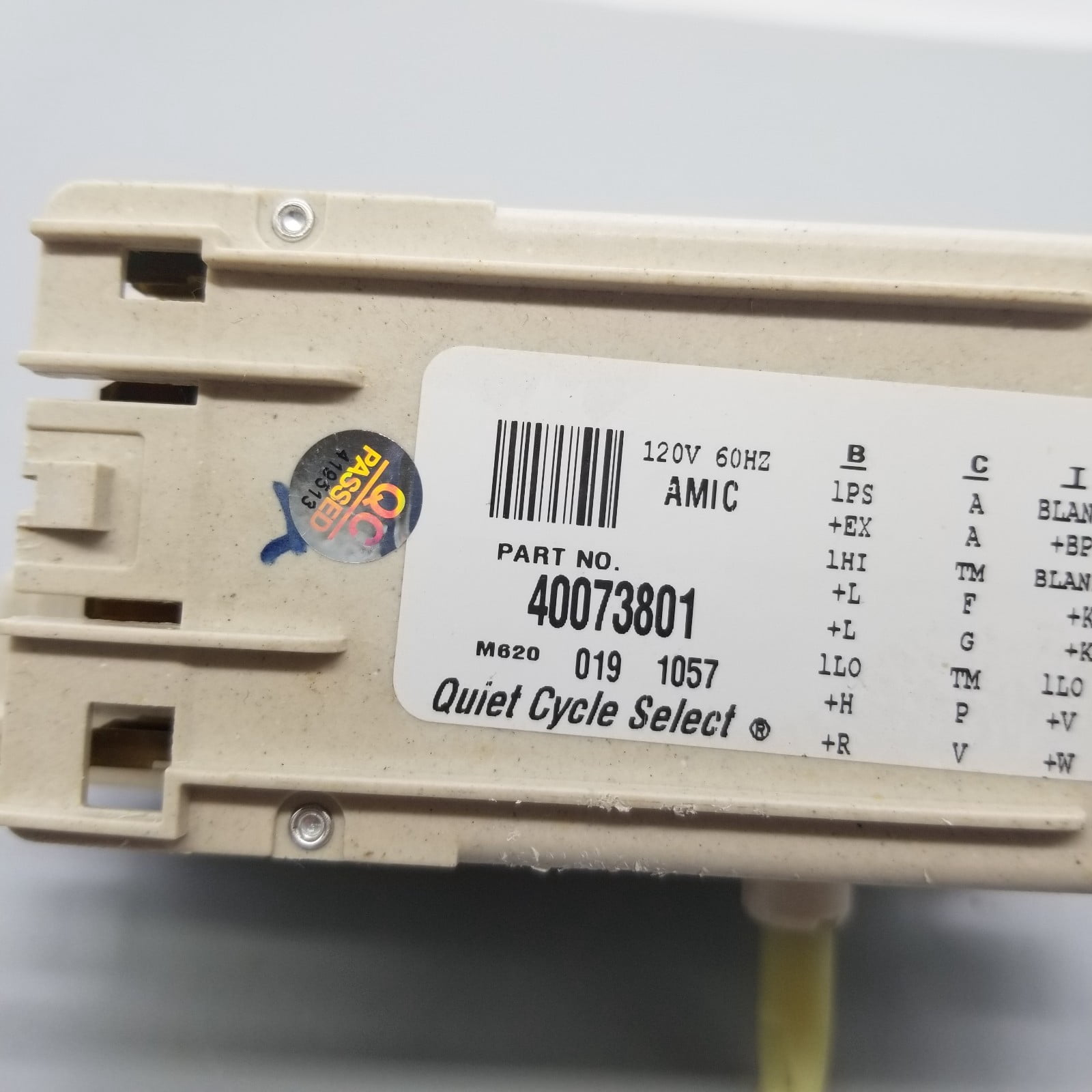 Pre-Owned OEM Replacement for Maytag Washer Timer 40073801