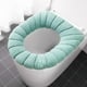 thumbnail image 1 of Cojín suave para asiento de inodoro | Funda acolchada para asiento de inodoro | Accesorio de baño cálido y cómodo | Elástico, se adapta a asientos redondos o alargados, 1 of 1