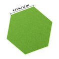 thumbnail image 2 of OULII 12Pcs Hexagon Felt Wall Tiles Army Green For Home Office Accessories, 2 of 8