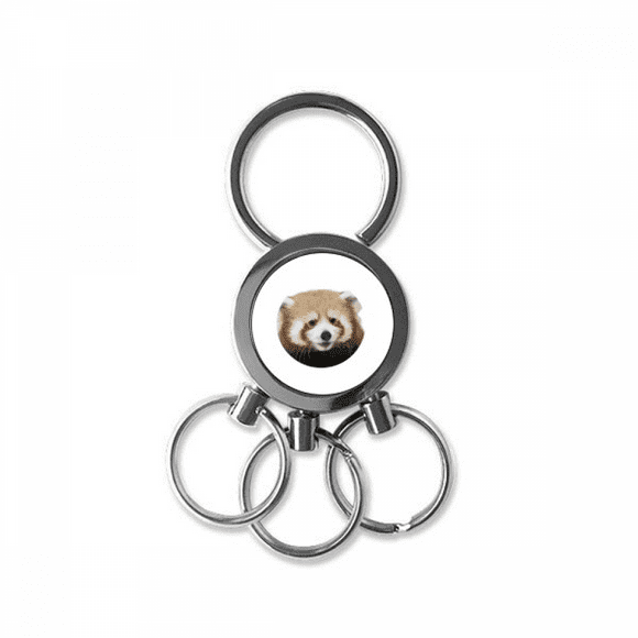 brown jungle civet cats lovely little stainless steel metal key holder chain keychain